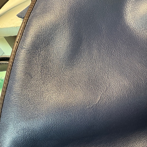 Coach legacy color block leather pink blue navy brown tassels shoulder bag - Picture 16 of 16